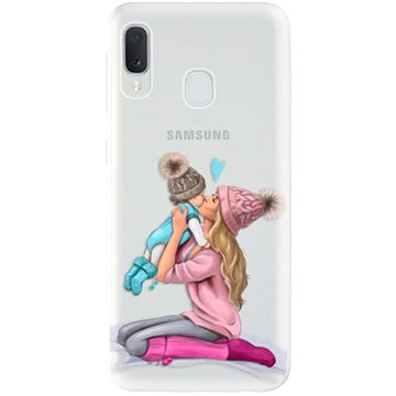 iSaprio Kissing Mom - Blond and Boy pro Samsung Galaxy A20e (kmbloboy-TPU2-A20e)