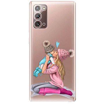 iSaprio Kissing Mom - Blond and Boy pro Samsung Galaxy Note 20 (kmbloboy-TPU3_GN20)
