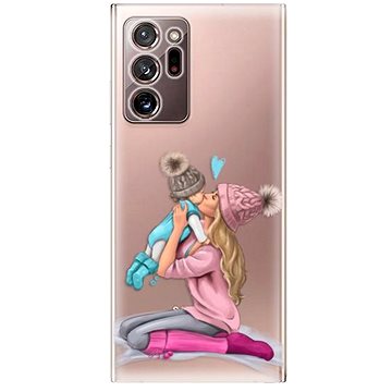 iSaprio Kissing Mom - Blond and Boy pro Samsung Galaxy Note 20 Ultra (kmbloboy-TPU3_GN20u)