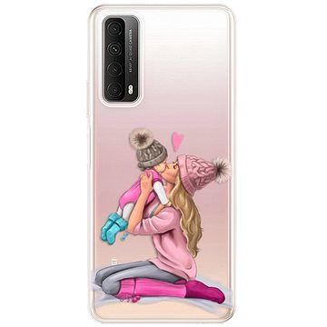 iSaprio Kissing Mom - Blond and Girl pro Huawei P Smart 2021 (kmblogirl-TPU3-PS2021)