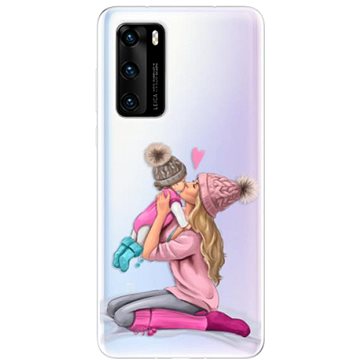 iSaprio Kissing Mom - Blond and Girl pro Huawei P40 (kmblogirl-TPU3_P40)
