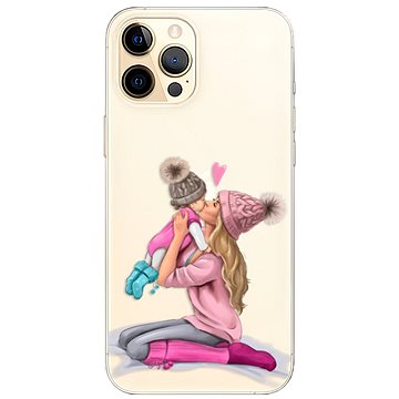 iSaprio Kissing Mom - Blond and Girl pro iPhone 12 Pro (kmblogirl-TPU3-i12p)