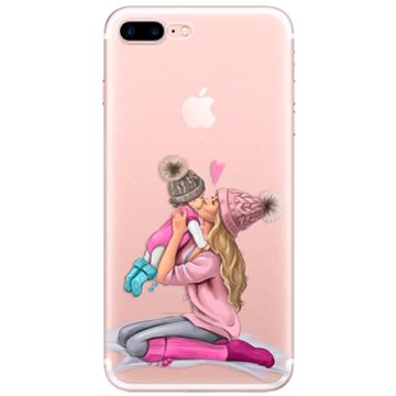 iSaprio Kissing Mom - Blond and Girl pro iPhone 7 Plus / 8 Plus (kmblogirl-TPU2-i7p)