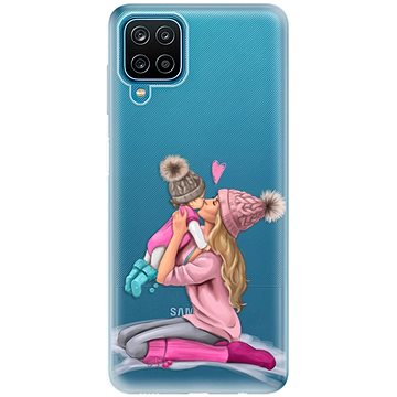 iSaprio Kissing Mom - Blond and Girl pro Samsung Galaxy A12 (kmblogirl-TPU3-A12)
