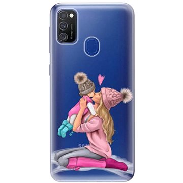 iSaprio Kissing Mom - Blond and Girl pro Samsung Galaxy M21 (kmblogirl-TPU3_M21)