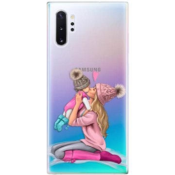iSaprio Kissing Mom - Blond and Girl pro Samsung Galaxy Note 10+ (kmblogirl-TPU2_Note10P)