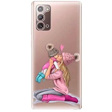iSaprio Kissing Mom - Blond and Girl pro Samsung Galaxy Note 20 (kmblogirl-TPU3_GN20)