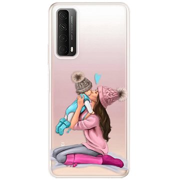 iSaprio Kissing Mom - Brunette and Boy pro Huawei P Smart 2021 (kmbruboy-TPU3-PS2021)