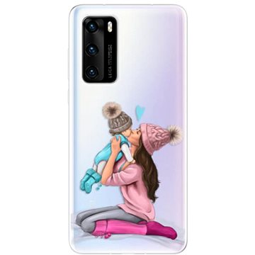 iSaprio Kissing Mom - Brunette and Boy pro Huawei P40 (kmbruboy-TPU3_P40)