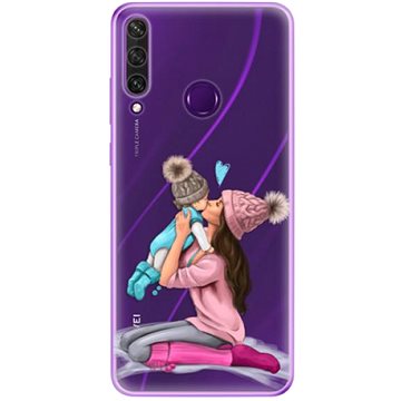 iSaprio Kissing Mom - Brunette and Boy pro Huawei Y6p (kmbruboy-TPU3_Y6p)