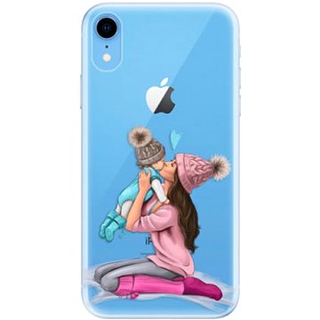 iSaprio Kissing Mom - Brunette and Boy pro iPhone Xr (kmbruboy-TPU2-iXR)