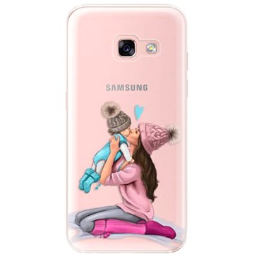 iSaprio Kissing Mom - Brunette and Boy pro Samsung Galaxy A3 2017 (kmbruboy-TPU2-A3-2017)
