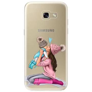 iSaprio Kissing Mom - Brunette and Boy pro Samsung Galaxy A5 (2017) (kmbruboy-TPU2_A5-2017)