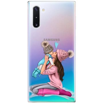iSaprio Kissing Mom - Brunette and Boy pro Samsung Galaxy Note 10 (kmbruboy-TPU2_Note10)