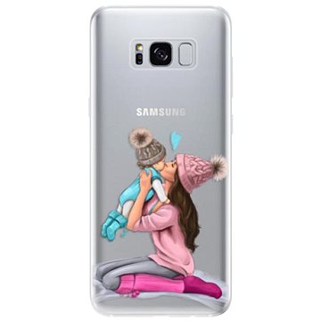 iSaprio Kissing Mom - Brunette and Boy pro Samsung Galaxy S8 (kmbruboy-TPU2_S8)