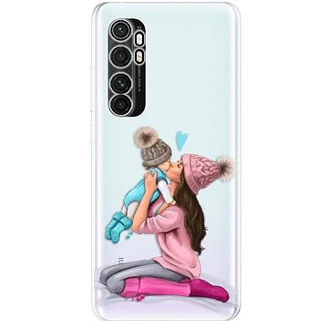 iSaprio Kissing Mom - Brunette and Boy pro Xiaomi Mi Note 10 Lite (kmbruboy-TPU3_N10L)
