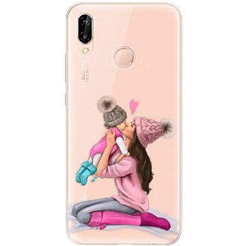 iSaprio Kissing Mom - Brunette and Girl pro Huawei P20 Lite (kmbrugirl-TPU2-P20lite)