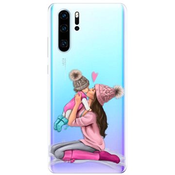 iSaprio Kissing Mom - Brunette and Girl pro Huawei P30 Pro (kmbrugirl-TPU-HonP30p)