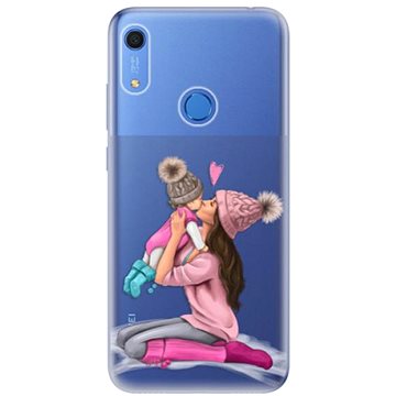 iSaprio Kissing Mom - Brunette and Girl pro Huawei Y6s (kmbrugirl-TPU3_Y6s)