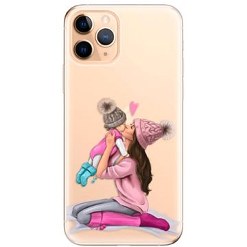 iSaprio Kissing Mom - Brunette and Girl pro iPhone 11 Pro (kmbrugirl-TPU2_i11pro)