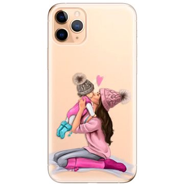 iSaprio Kissing Mom - Brunette and Girl pro iPhone 11 Pro Max (kmbrugirl-TPU2_i11pMax)