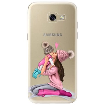 iSaprio Kissing Mom - Brunette and Girl pro Samsung Galaxy A5 (2017) (kmbrugirl-TPU2_A5-2017)