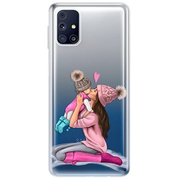 iSaprio Kissing Mom - Brunette and Girl pro Samsung Galaxy M31s (kmbrugirl-TPU3-M31s)
