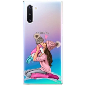 iSaprio Kissing Mom - Brunette and Girl pro Samsung Galaxy Note 10 (kmbrugirl-TPU2_Note10)