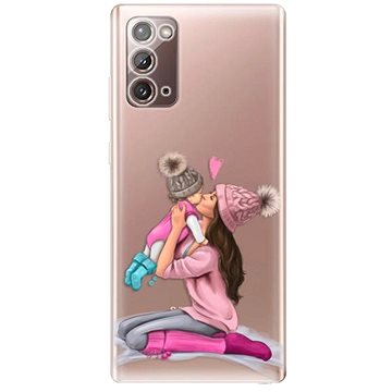 iSaprio Kissing Mom - Brunette and Girl pro Samsung Galaxy Note 20 (kmbrugirl-TPU3_GN20)