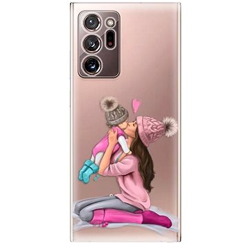iSaprio Kissing Mom - Brunette and Girl pro Samsung Galaxy Note 20 Ultra (kmbrugirl-TPU3_GN20u)