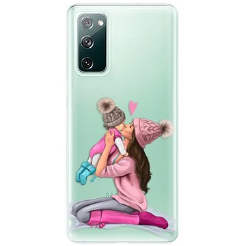 iSaprio Kissing Mom - Brunette and Girl pro Samsung Galaxy S20 FE (kmbrugirl-TPU3-S20FE)