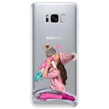 iSaprio Kissing Mom - Brunette and Girl pro Samsung Galaxy S8 (kmbrugirl-TPU2_S8)