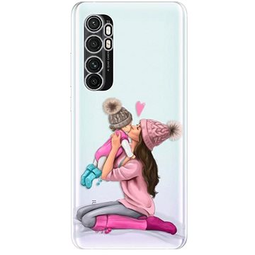 iSaprio Kissing Mom - Brunette and Girl pro Xiaomi Mi Note 10 Lite (kmbrugirl-TPU3_N10L)