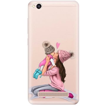 iSaprio Kissing Mom - Brunette and Girl pro Xiaomi Redmi 4A (kmbrugirl-TPU2-Rmi4A)