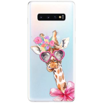 iSaprio Lady Giraffe pro Samsung Galaxy S10+ (ladgir-TPU-gS10p)