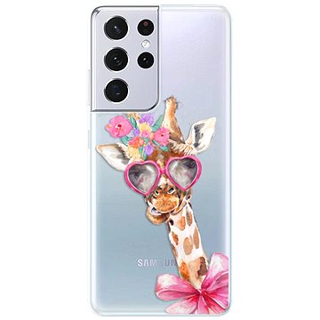 iSaprio Lady Giraffe pro Samsung Galaxy S21 Ultra (ladgir-TPU3-S21u)