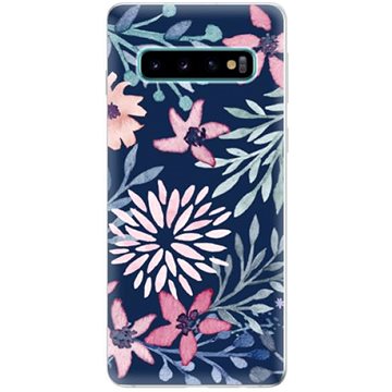iSaprio Leaves on Blue pro Samsung Galaxy S10 (leablu-TPU-gS10)