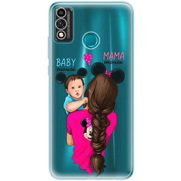 iSaprio Mama Mouse Brunette and Boy pro Honor 9X Lite (mmbruboy-TPU3_Hon9XL)
