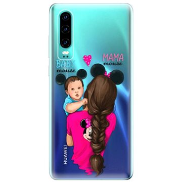 iSaprio Mama Mouse Brunette and Boy pro Huawei P30 (mmbruboy-TPU-HonP30)