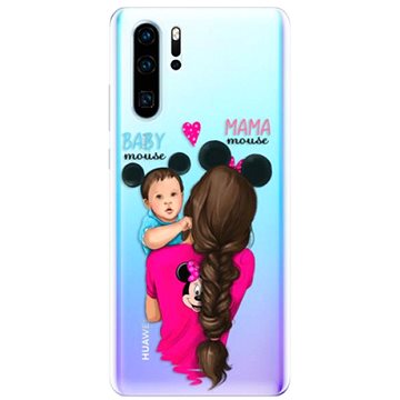 iSaprio Mama Mouse Brunette and Boy pro Huawei P30 Pro (mmbruboy-TPU-HonP30p)