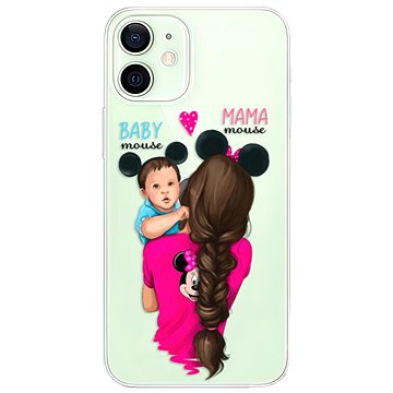 iSaprio Mama Mouse Brunette and Boy pro iPhone 12 mini (mmbruboy-TPU3-i12m)