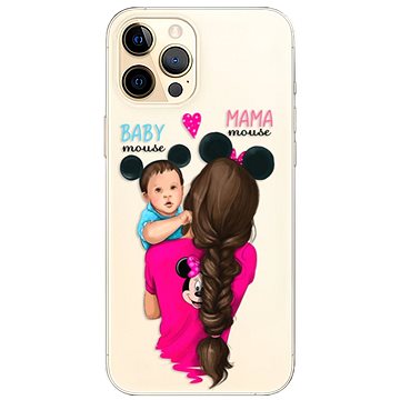 iSaprio Mama Mouse Brunette and Boy pro iPhone 12 Pro Max (mmbruboy-TPU3-i12pM)