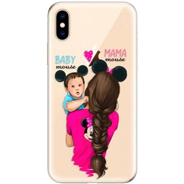 iSaprio Mama Mouse Brunette and Boy pro iPhone XS (mmbruboy-TPU2_iXS)