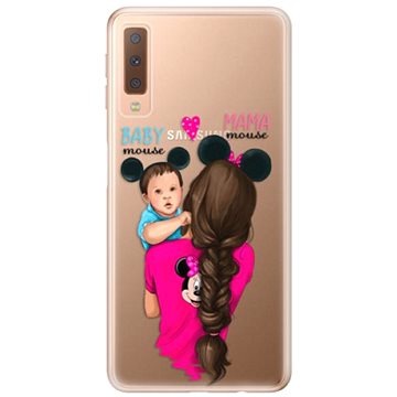 iSaprio Mama Mouse Brunette and Boy pro Samsung Galaxy A7 (2018) (mmbruboy-TPU2_A7-2018)