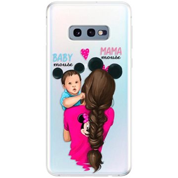iSaprio Mama Mouse Brunette and Boy pro Samsung Galaxy S10e (mmbruboy-TPU-gS10e)