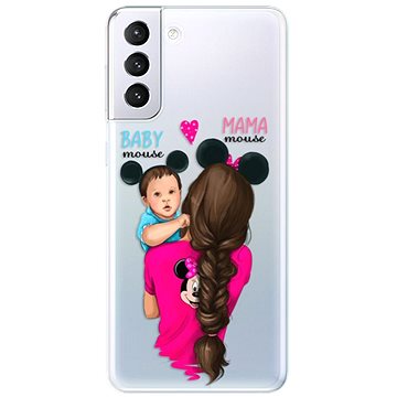 iSaprio Mama Mouse Brunette and Boy pro Samsung Galaxy S21+ (mmbruboy-TPU3-S21p)
