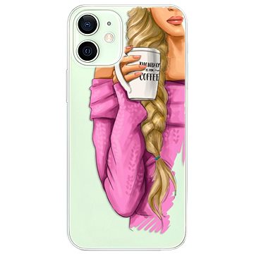 iSaprio My Coffe and Blond Girl pro iPhone 12 mini (coffblon-TPU3-i12m)