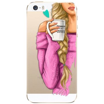 iSaprio My Coffe and Blond Girl pro iPhone 5/5S/SE (coffblon-TPU2_i5)