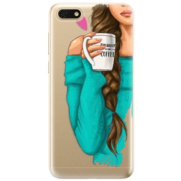 iSaprio My Coffe and Brunette Girl pro Honor 7S (coffbru-TPU2-Hon7S)