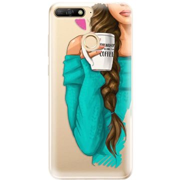 iSaprio My Coffe and Brunette Girl pro Huawei Y6 Prime 2018 (coffbru-TPU2_Y6p2018)